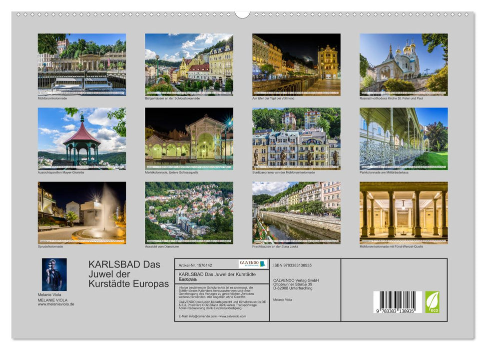 CARLSBAD The jewel of Europe's spa towns (CALVENDO Premium Wall Calendar 2024) 
