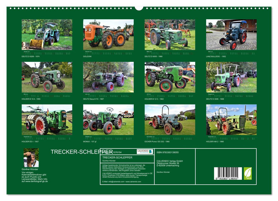 TRECKER-SCHLEPPER. Unverzichtbare Helfer in der Landwirtschaft (CALVENDO Premium Wandkalender 2024)