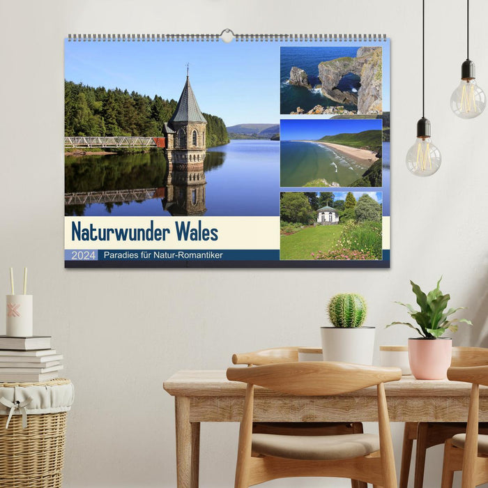 Merveilles naturelles du Pays de Galles (calendrier mural CALVENDO 2024) 
