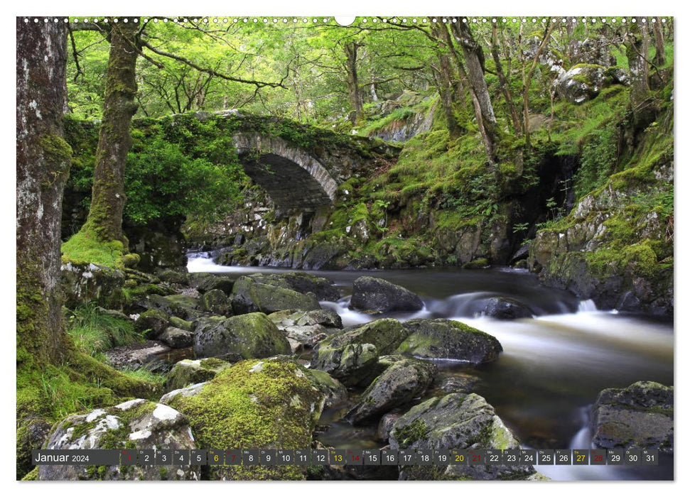 Merveilles naturelles du Pays de Galles (calendrier mural CALVENDO 2024) 