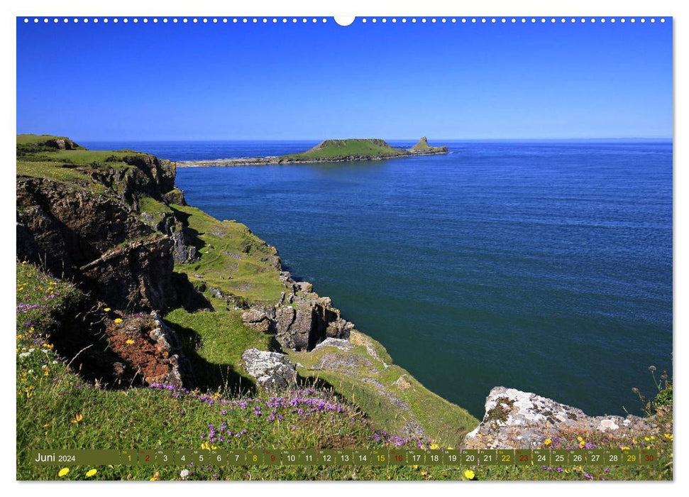 Merveilles naturelles du Pays de Galles (calendrier mural CALVENDO 2024) 