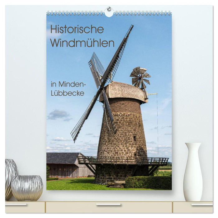 Historische Windmühlen in Minden-Lübbecke (CALVENDO Premium Wandkalender 2024)