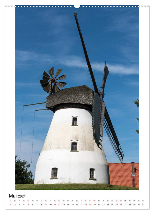 Historical windmills in Minden-Lübbecke (CALVENDO Premium Wall Calendar 2024) 