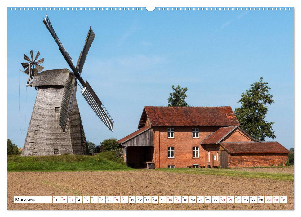 Westphalian Mill Road (CALVENDO Premium Wall Calendar 2024) 