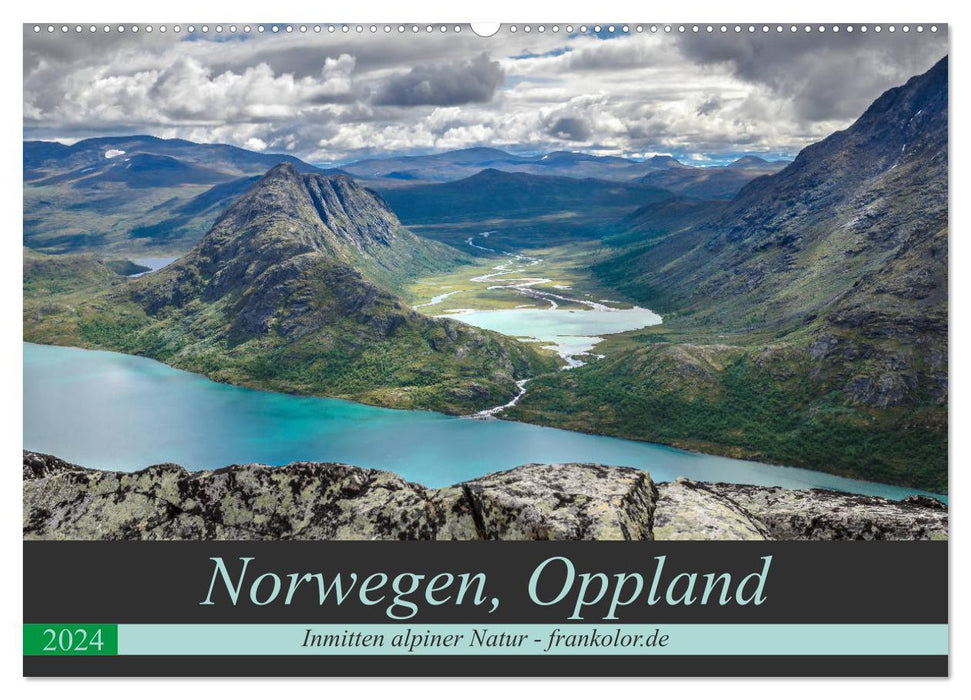 Norvège, Oppland (calendrier mural CALVENDO 2024) 