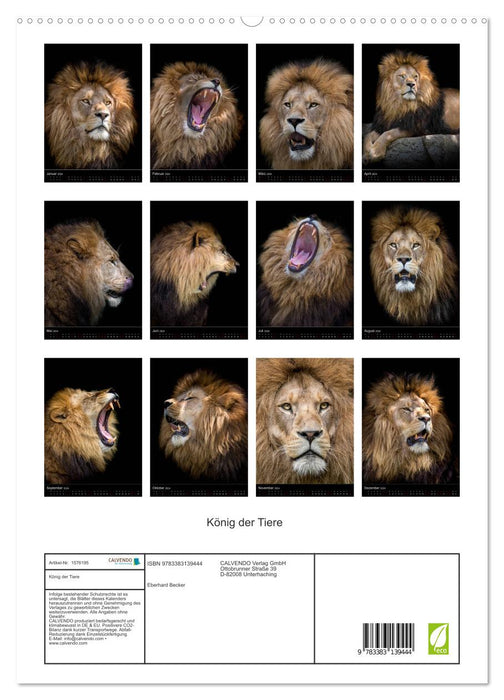 King of the Animals (CALVENDO Premium Wall Calendar 2024) 