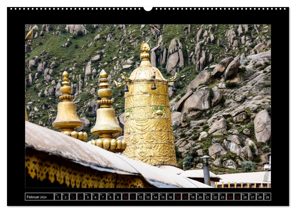 Eine Rundreise durch Tibet (CALVENDO Premium Wandkalender 2024)