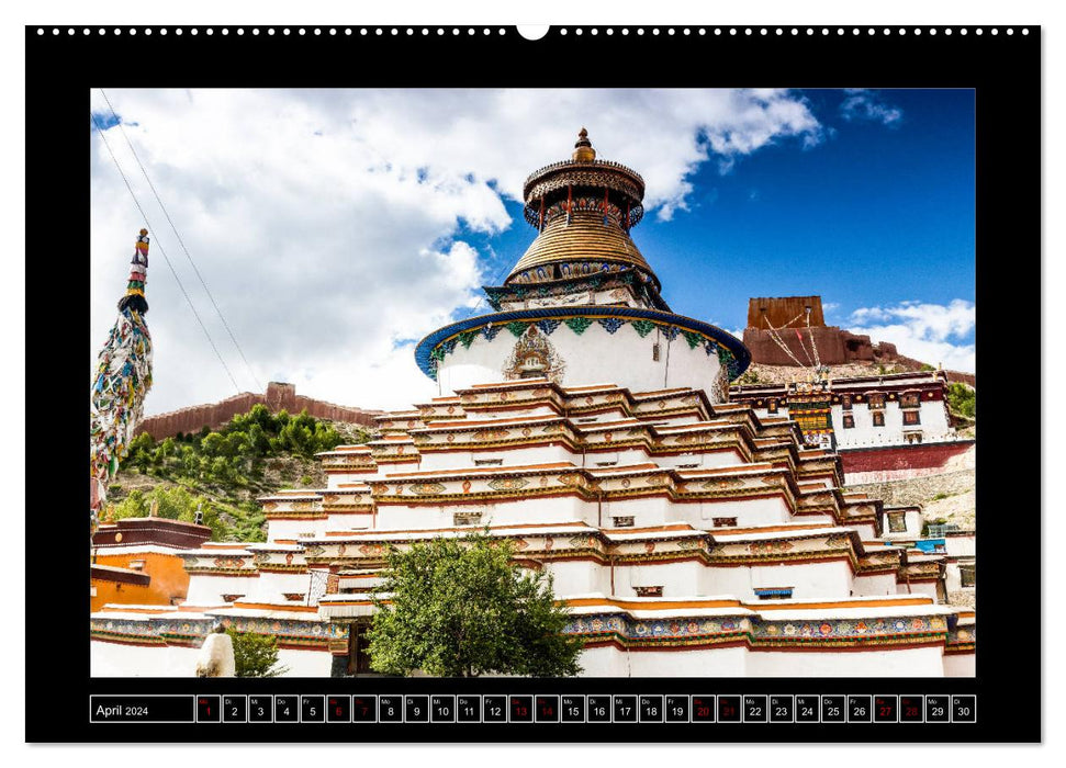 Eine Rundreise durch Tibet (CALVENDO Premium Wandkalender 2024)