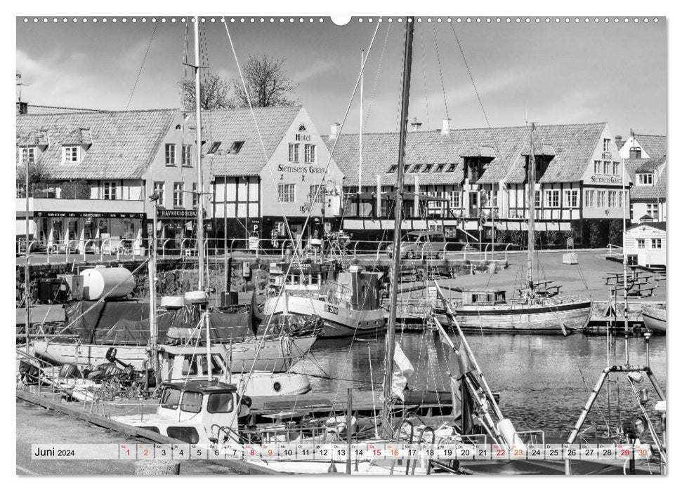 Bornholm black & white (CALVENDO Wandkalender 2024)