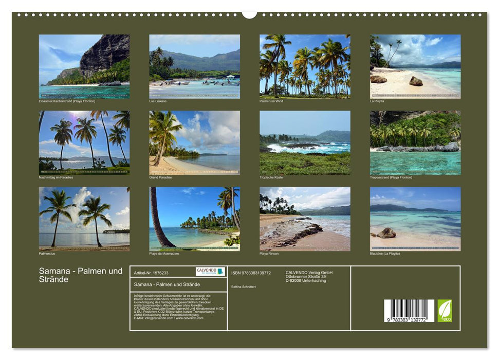 Samana - Palmen und Strände (CALVENDO Premium Wandkalender 2024)