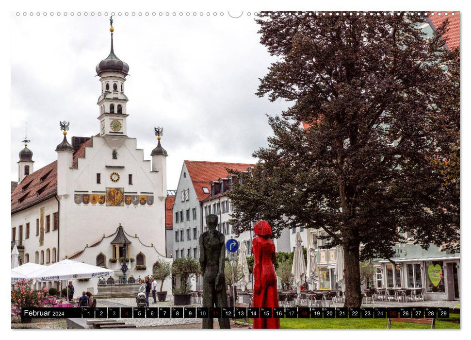 Das Allgäu - Seine malerischen Altstädte (CALVENDO Premium Wandkalender 2024)