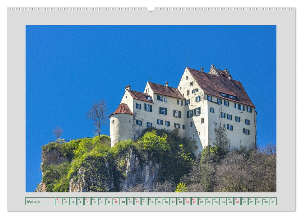 Châteaux du Bade-Wurtemberg (calendrier mural CALVENDO 2024) 