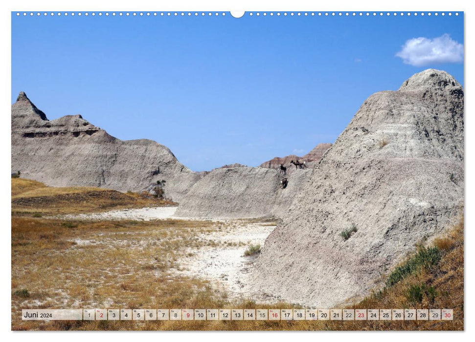 Là où l'Ouest était sauvage (calendrier mural CALVENDO 2024) 