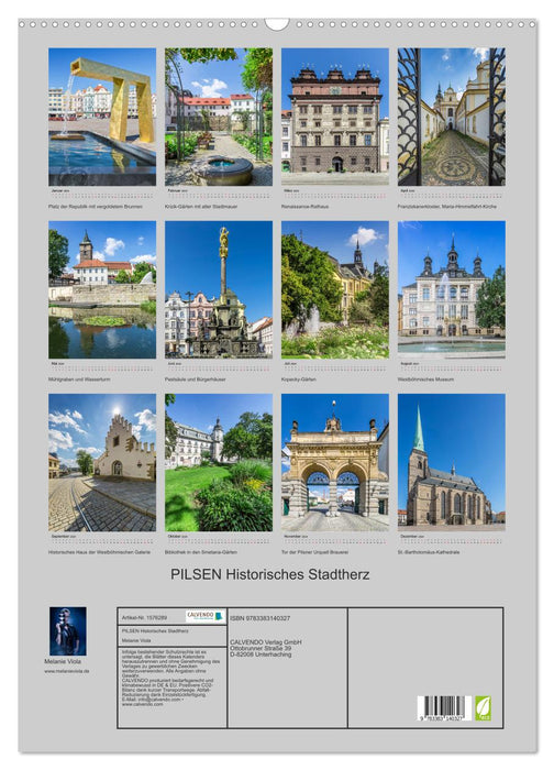 PILSEN Historisches Stadtherz (CALVENDO Wandkalender 2024)