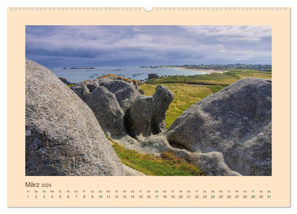 Meneham - Village de pêcheurs breton sur une côte rocheuse sauvage (Calendrier mural Premium CALVENDO 2024) 