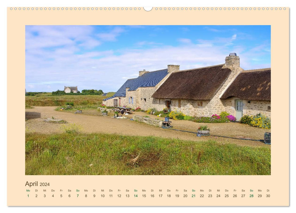 Meneham - Village de pêcheurs breton sur une côte rocheuse sauvage (Calendrier mural Premium CALVENDO 2024) 