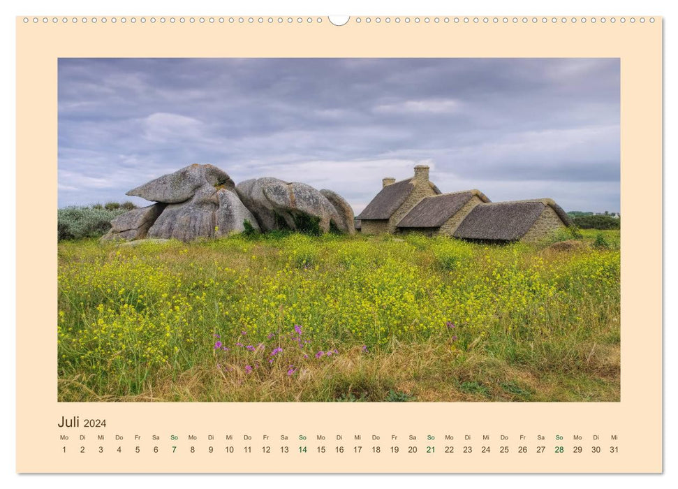 Meneham - Village de pêcheurs breton sur une côte rocheuse sauvage (Calendrier mural Premium CALVENDO 2024) 