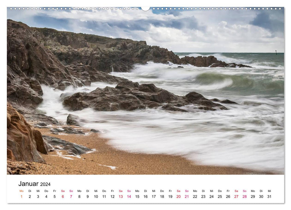 Die Bretagne - Felsige Küstenbereiche (CALVENDO Premium Wandkalender 2024)