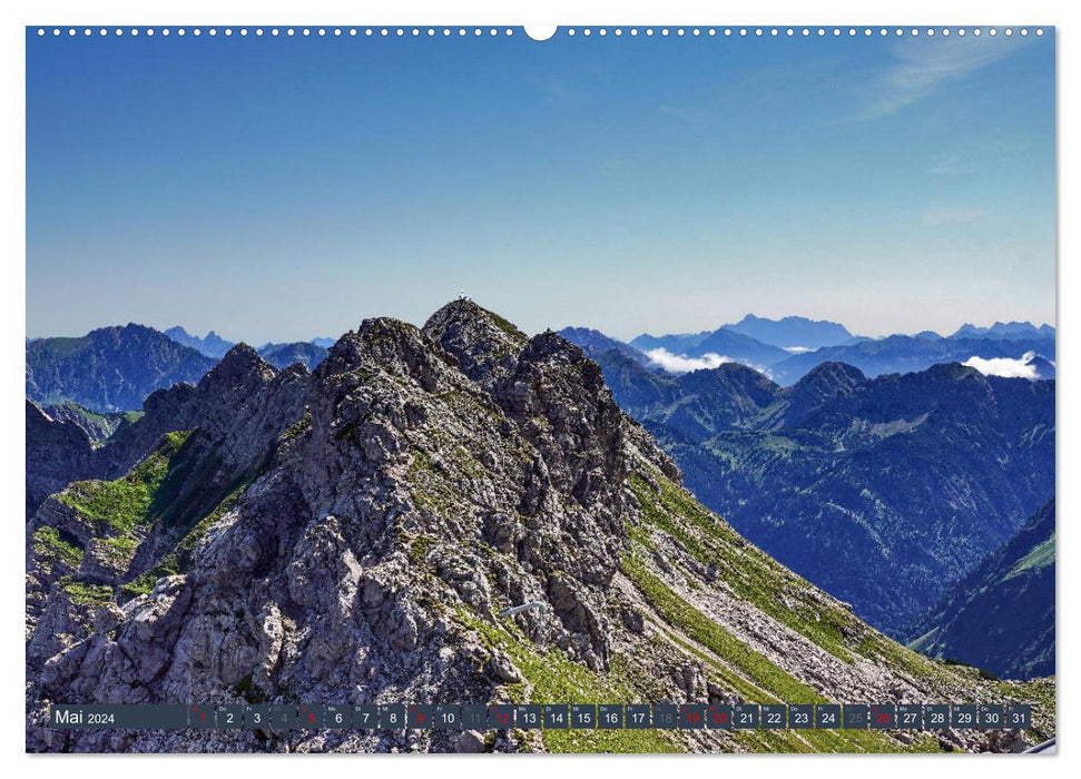 Idylle des montagnes de l'Allgäu (calendrier mural CALVENDO Premium 2024) 
