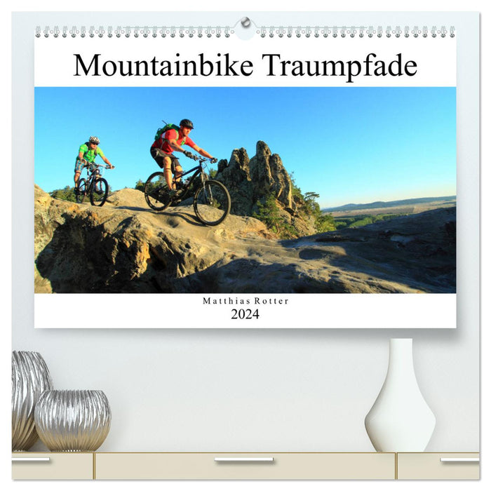 Mountainbike Traumpfade (CALVENDO Premium Wandkalender 2024)
