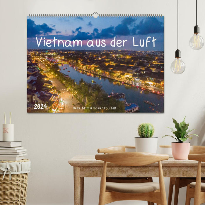 Vietnam aus der Luft (CALVENDO Wandkalender 2024)