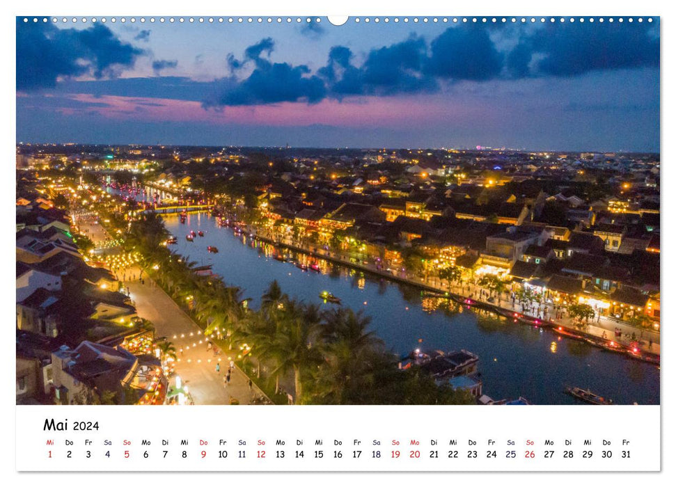 Vietnam aus der Luft (CALVENDO Wandkalender 2024)