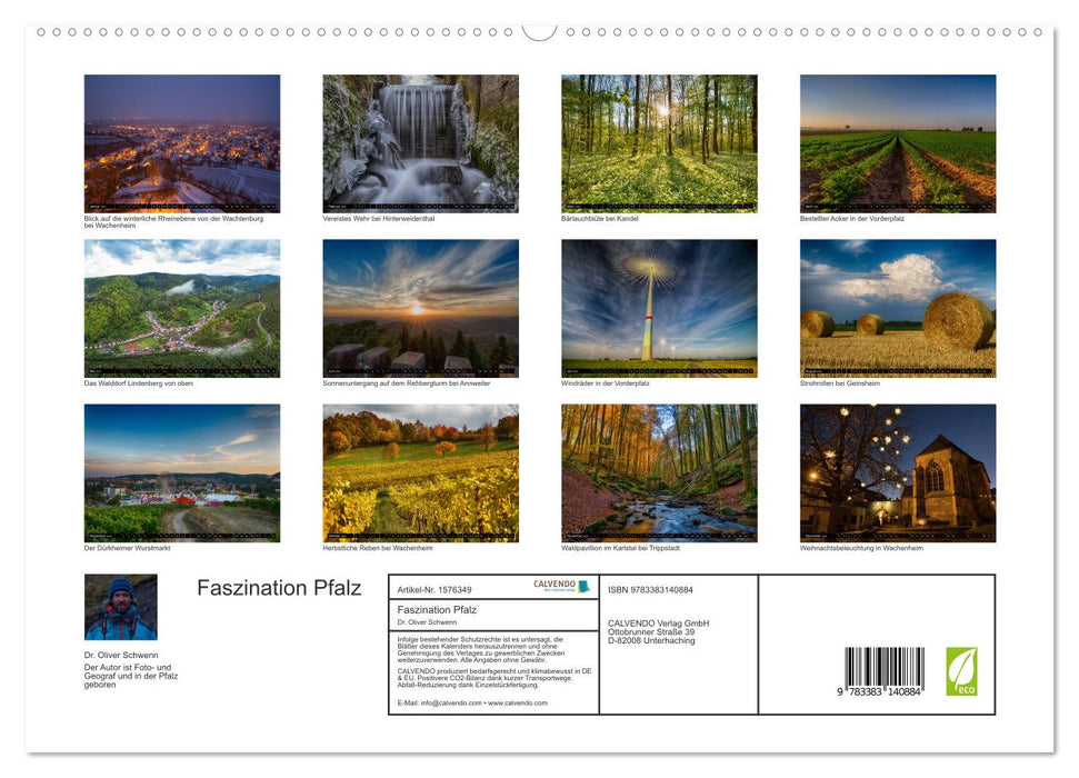 Faszination Pfalz (CALVENDO Premium Wandkalender 2024)
