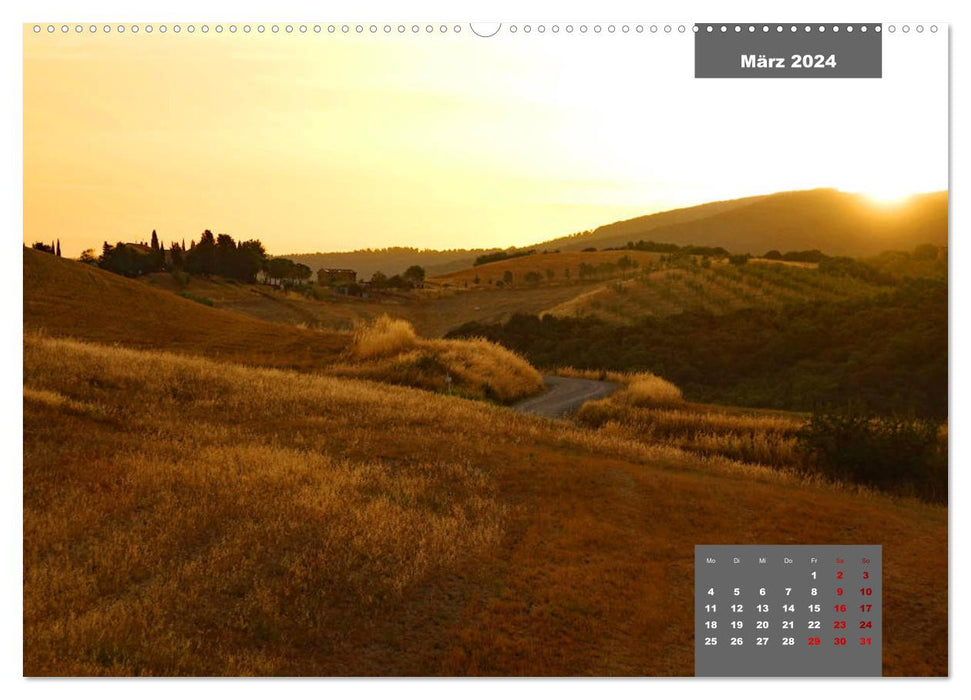 Toscane - l'une des plus belles régions d'Italie (calendrier mural CALVENDO 2024) 