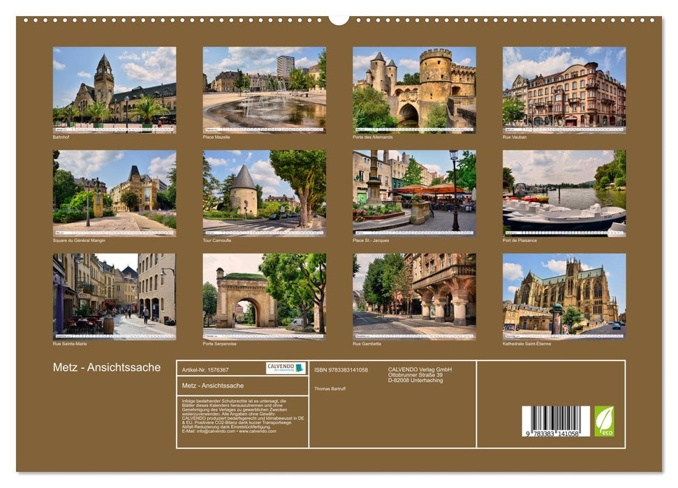 Metz - Ansichtssache (CALVENDO Premium Wandkalender 2024)