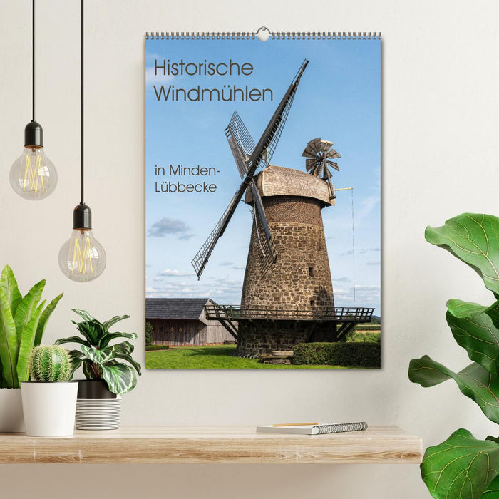 Historische Windmühlen in Minden-Lübbecke (CALVENDO Wandkalender 2024)