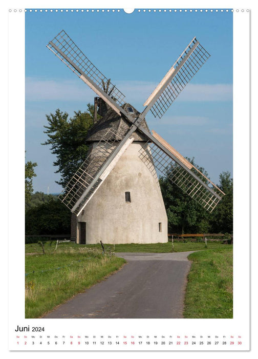 Historische Windmühlen in Minden-Lübbecke (CALVENDO Wandkalender 2024)