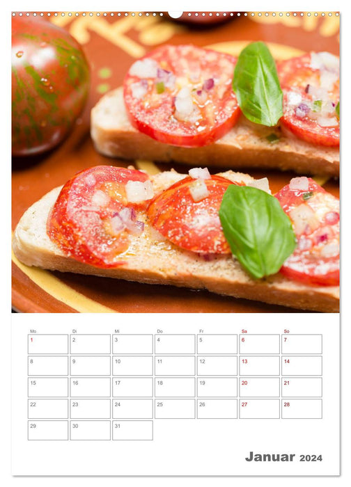 Historische Tomaten - Ein Küchen Terminplaner (CALVENDO Premium Wandkalender 2024)