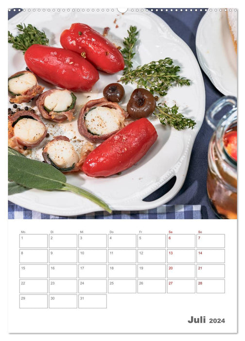 Historische Tomaten - Ein Küchen Terminplaner (CALVENDO Premium Wandkalender 2024)