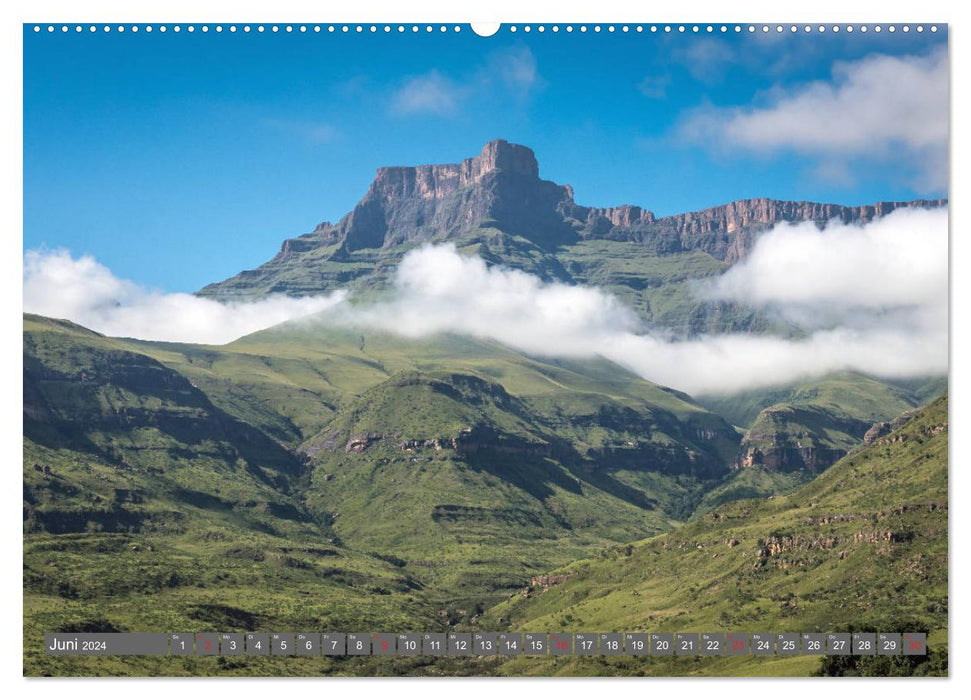 Die Drakensberge - Hiking in Südafrika und Lesotho (CALVENDO Premium Wandkalender 2024)