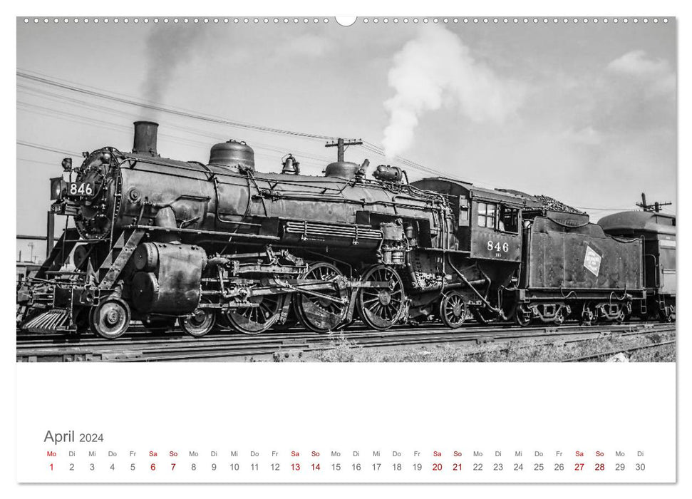 Locomotives à vapeur américaines (calendrier mural CALVENDO 2024) 