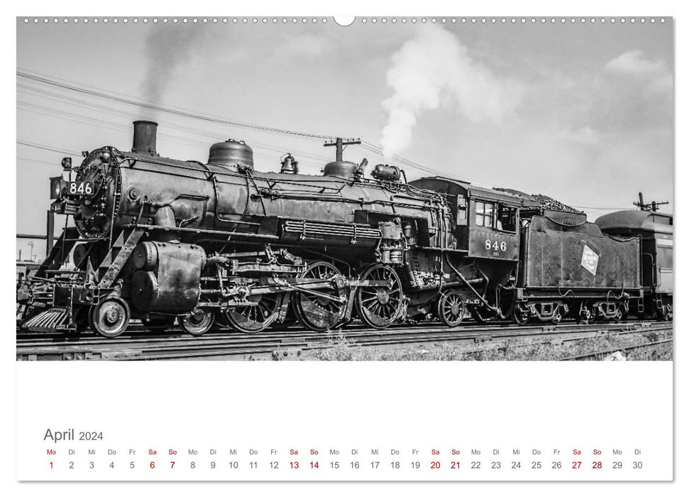 US-Dampflokomotiven (CALVENDO Wandkalender 2024)