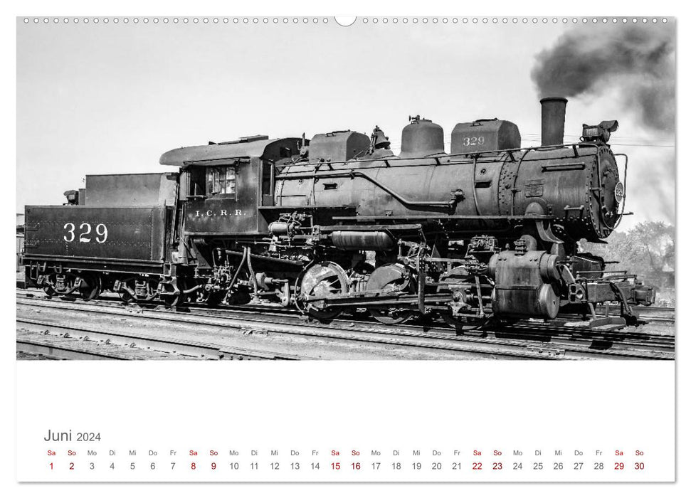 Locomotives à vapeur américaines (calendrier mural CALVENDO 2024) 