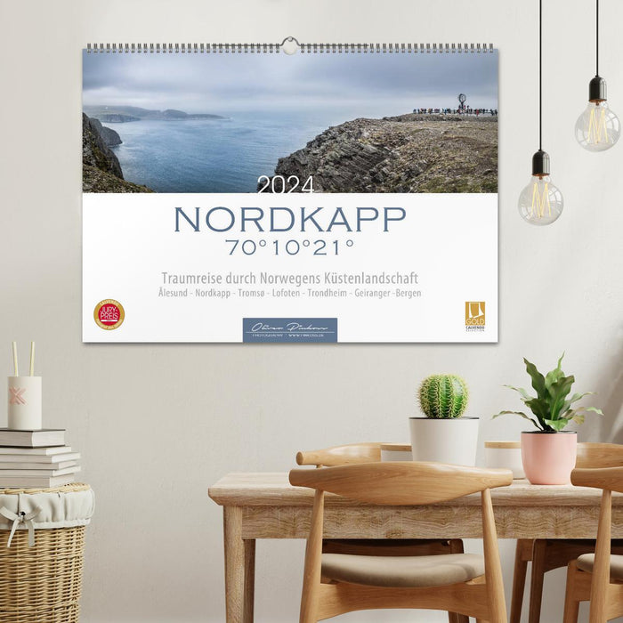 Nordkapp - Norwegens Küstenlandschaft (CALVENDO Wandkalender 2024)