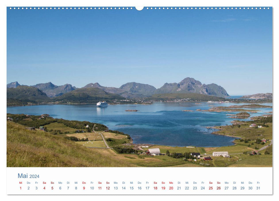 Nordkapp - Norwegens Küstenlandschaft (CALVENDO Wandkalender 2024)