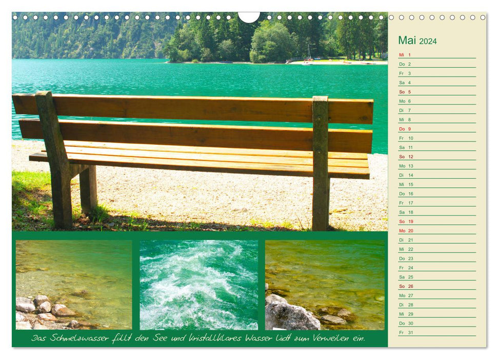 Freizeitparadies Achensee - Genuss-Erlebnisse auf,über und um den See (CALVENDO Wandkalender 2024)