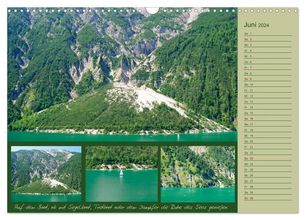 Freizeitparadies Achensee - Genuss-Erlebnisse auf,über und um den See (CALVENDO Wandkalender 2024)