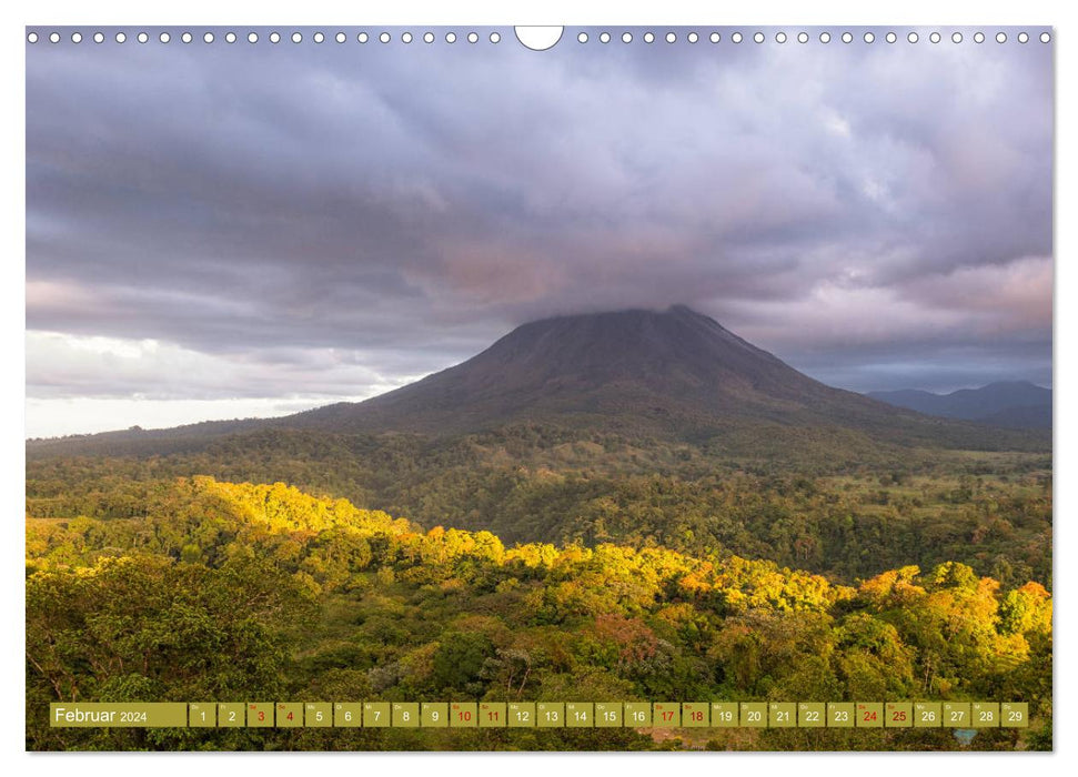 Farbenfrohes Costa Rica (CALVENDO Wandkalender 2024)