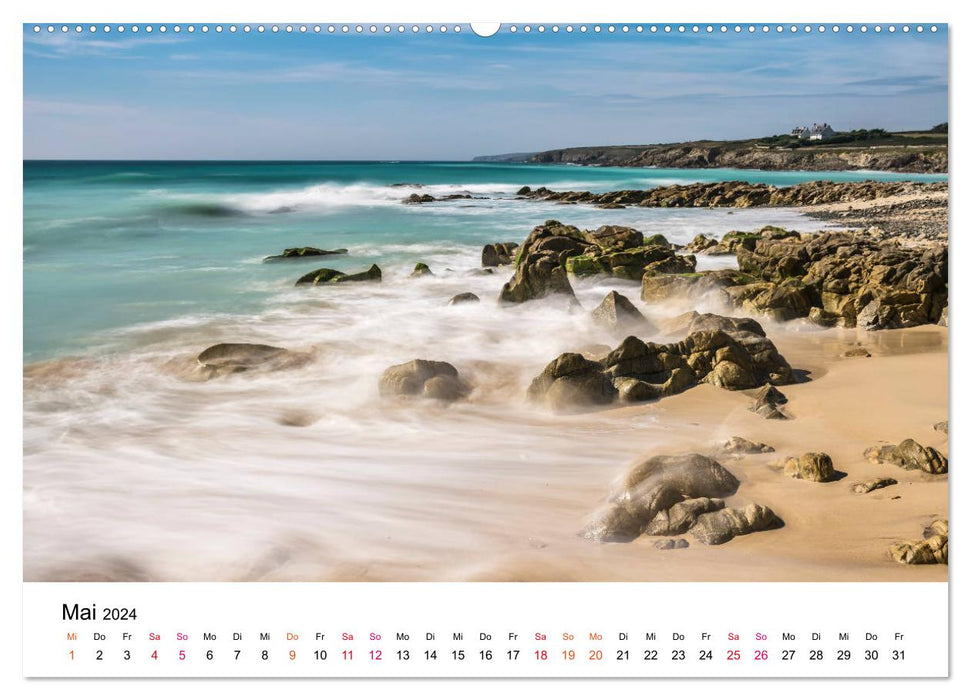 Die Bretagne - Felsige Küstenbereiche (CALVENDO Wandkalender 2024)