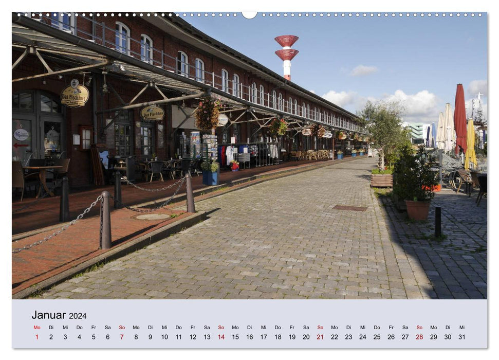 Bremerhaven. Die Seestadt an der Nordseeküste (CALVENDO Premium Wandkalender 2024)