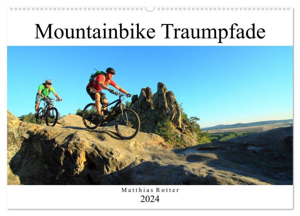 Mountainbike Traumpfade (CALVENDO Wandkalender 2024)