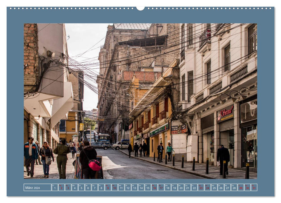 La Paz - Stadt der Superlative. Bolivien 2024 (CALVENDO Premium Wandkalender 2024)