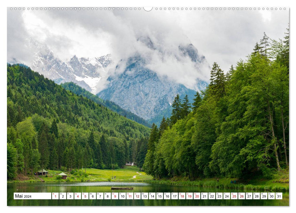 Rund um den Riessersee (CALVENDO Premium Wandkalender 2024)