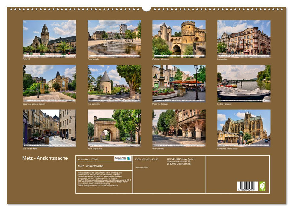 Metz - Ansichtssache (CALVENDO Wandkalender 2024)