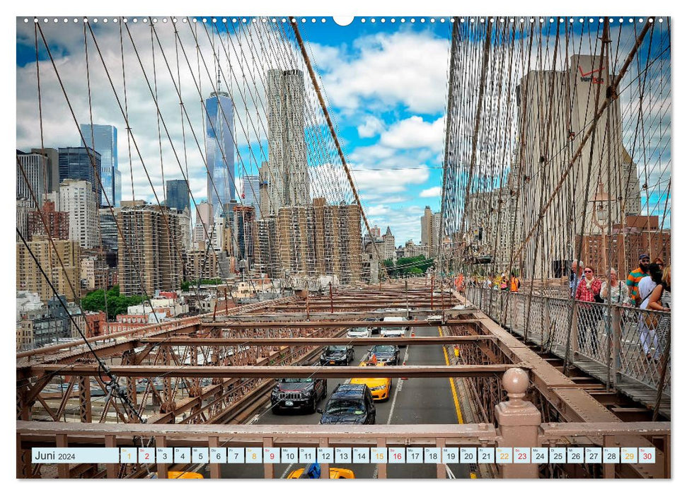 Brooklyn Bridge - Brücke in eine neue Welt (CALVENDO Wandkalender 2024)