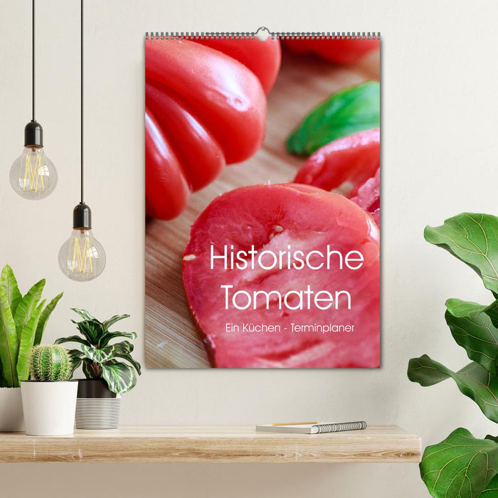 Historische Tomaten - Ein Küchen Terminplaner (CALVENDO Wandkalender 2024)